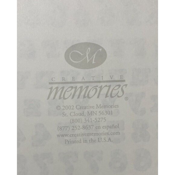 Creative Memories Alphabet Letter Tan Animal Print Zoo Sticker Sheet Old Style - Picture 4 of 4